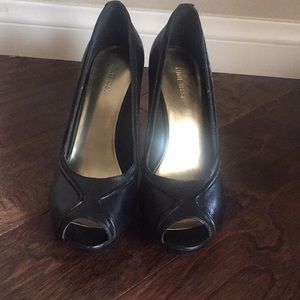 Black peep toe